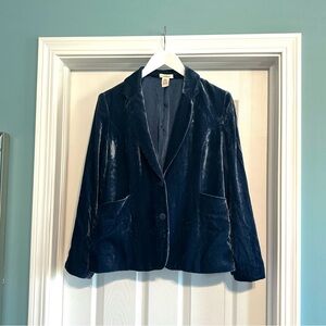 Sundance Navy Velvet Blazer